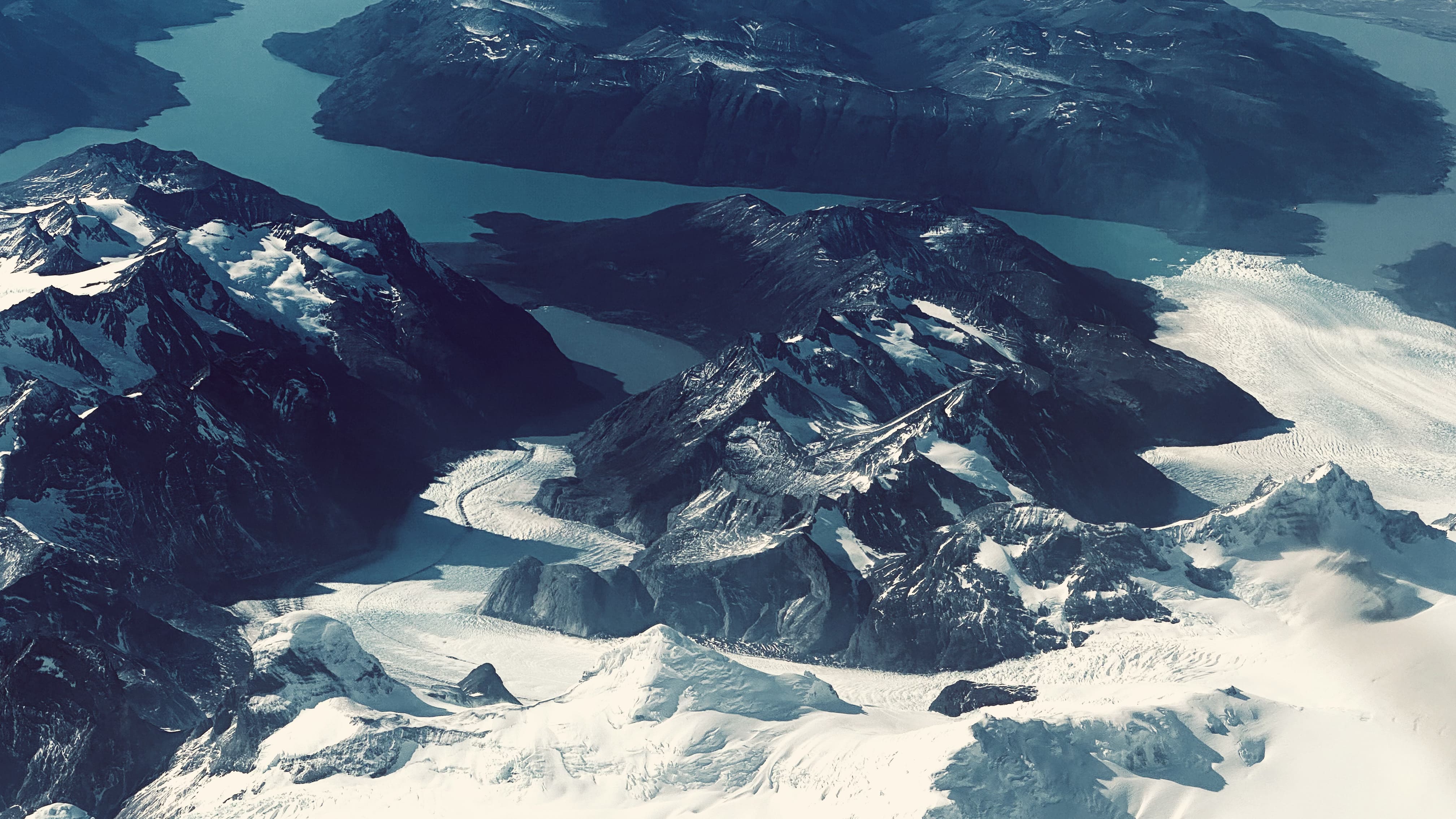 Campo de Gelo Patagônico visto do alto