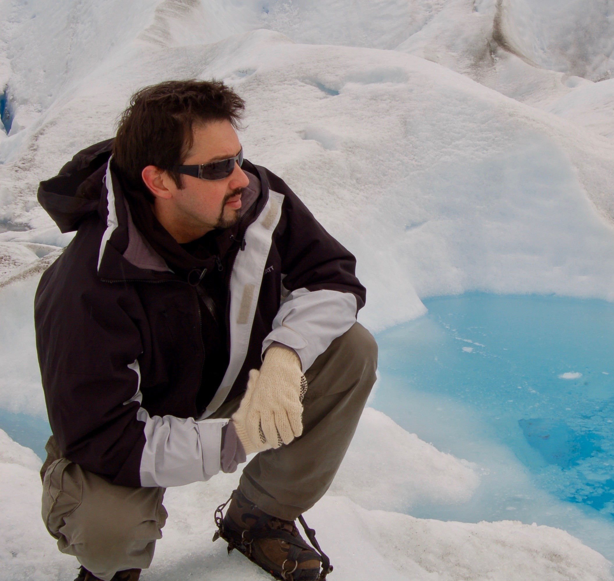 Jeff no Glaciar Perito Moreno