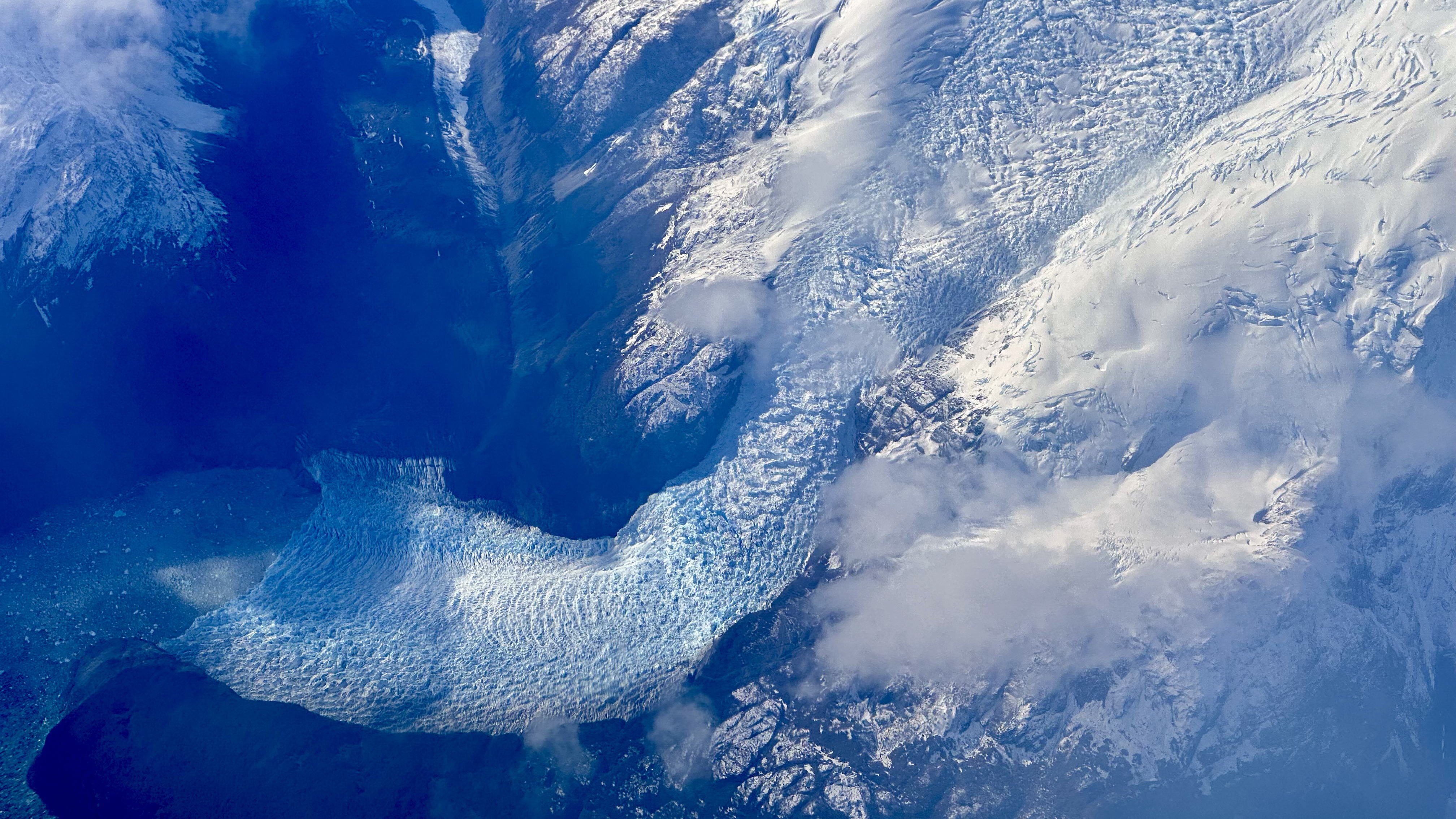Campo de Gelo Austral visto do alto — Patagônia