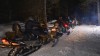 Tour invernal noturno em trenó com huskies + raquetes e motos de neve com jantar em Ushuaia